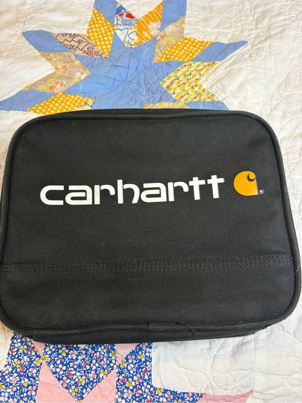 Carhartt Black Pouch with Yellow Logo